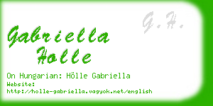 gabriella holle business card